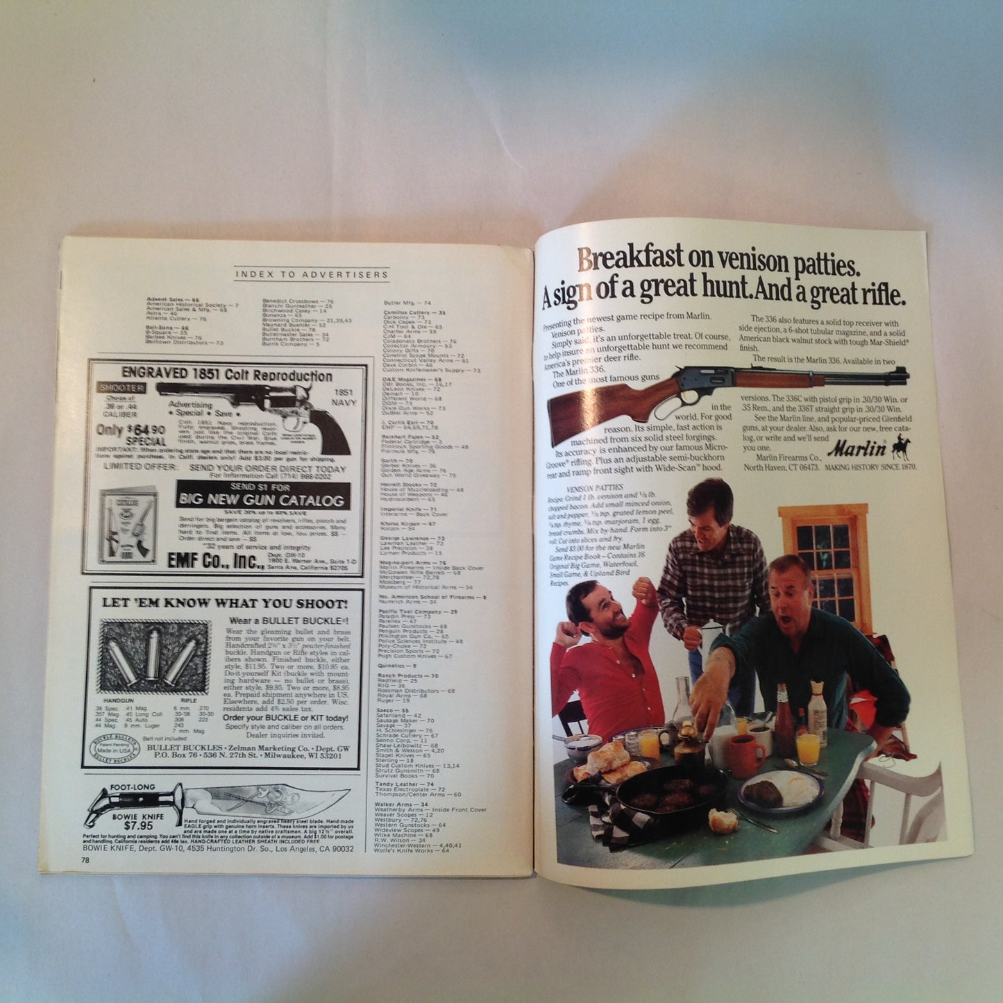 Vintage Oct 1981 Gun World Magazine Collector Guns GI Carbine Savage/Fox 12-GA Autoloader