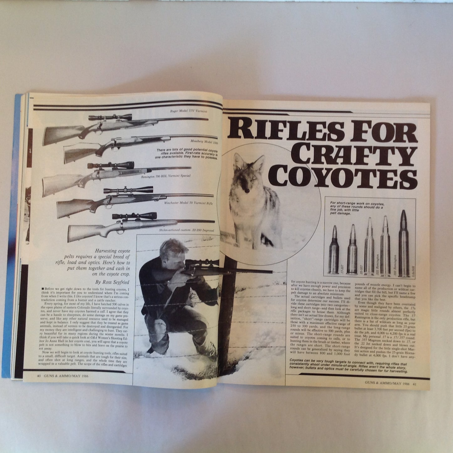 Vintage May 1986 Guns & Ammo Magazine Ruger's GP-100 Black Powder Shooters High-Volume Handloading