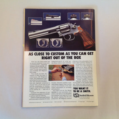 Vintage May 1986 Guns & Ammo Magazine Ruger's GP-100 Black Powder Shooters High-Volume Handloading