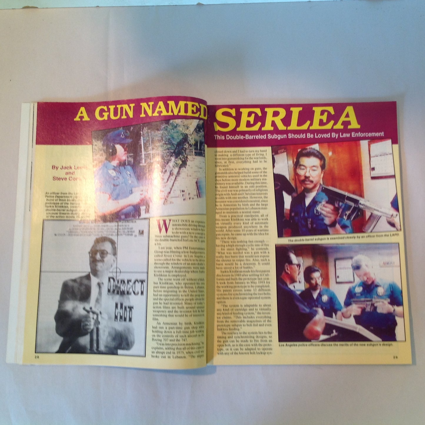 Vintage March 1994 Gun World Magazine Serlea-Ace 9mm Double Barrel Shotgun Spring Turkey the Hard Way