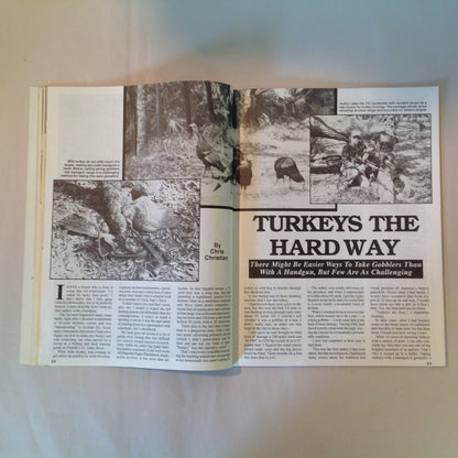 Vintage March 1994 Gun World Magazine Serlea-Ace 9mm Double Barrel Shotgun Spring Turkey the Hard Way