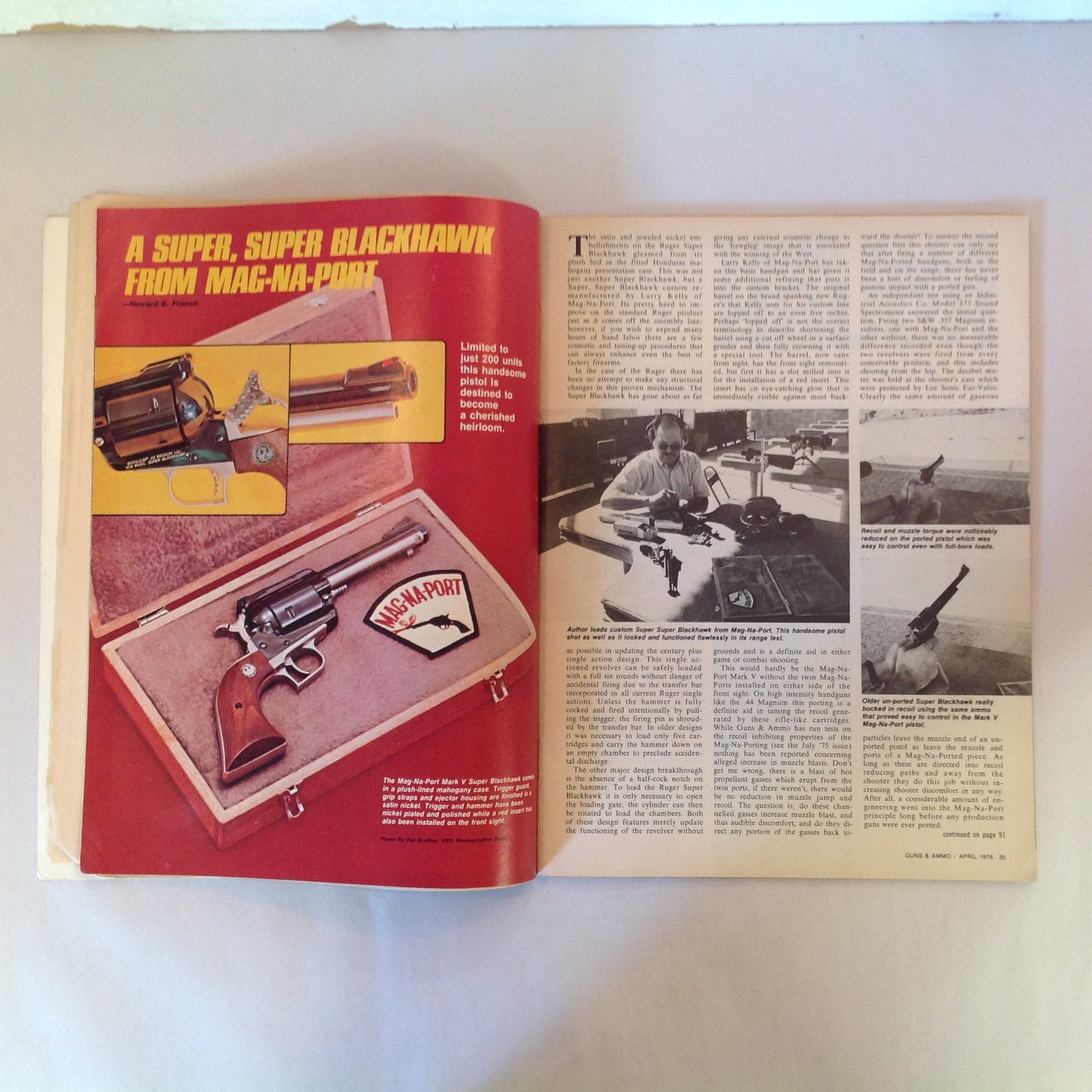 Vintage Apr 1976 Guns & Ammo Magazine What's New For '76 Field Tests