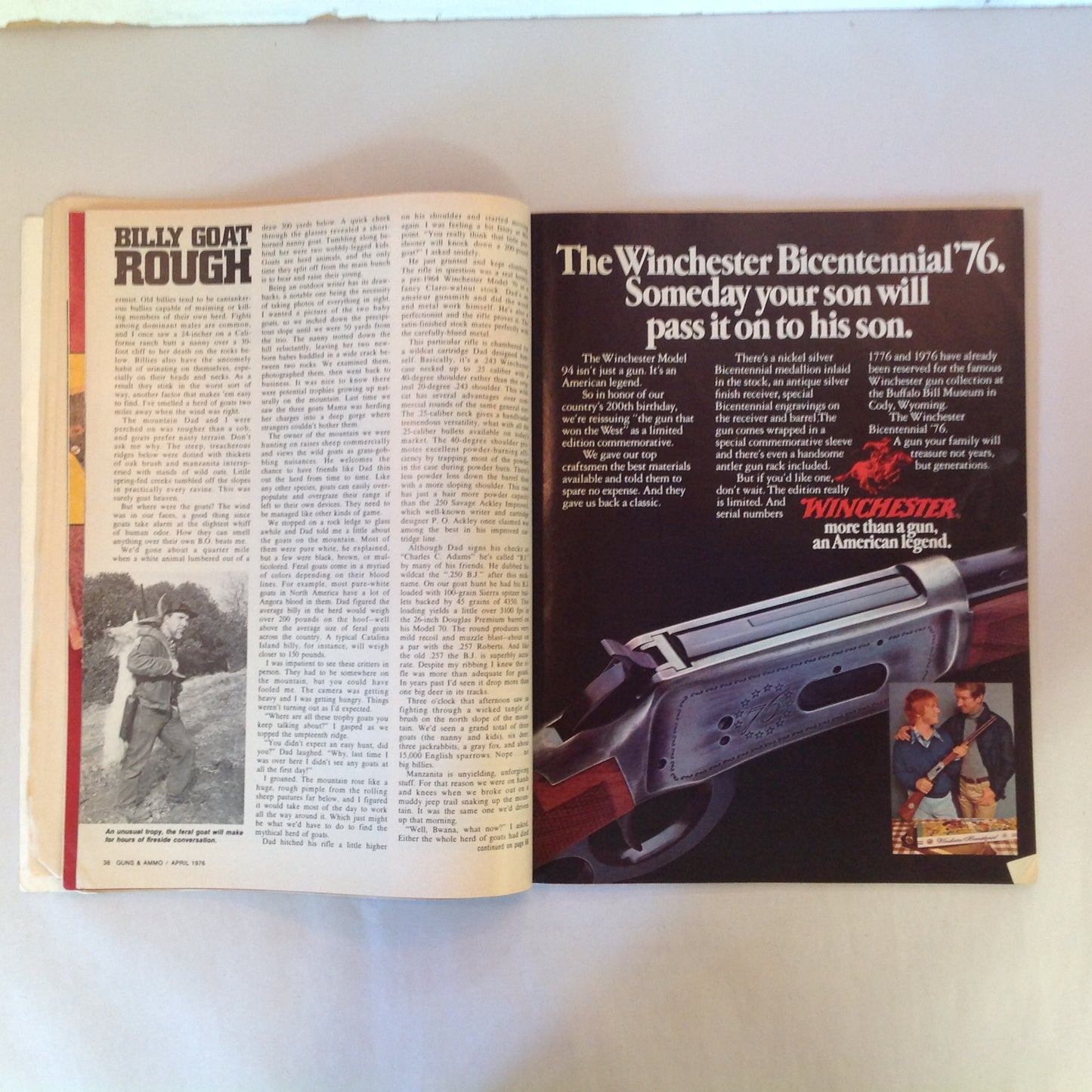 Vintage Apr 1976 Guns & Ammo Magazine What's New For '76 Field Tests