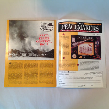 Vintage March 1994 Gun World Magazine Serlea-Ace 9mm Double Barrel Shotgun Spring Turkey the Hard Way
