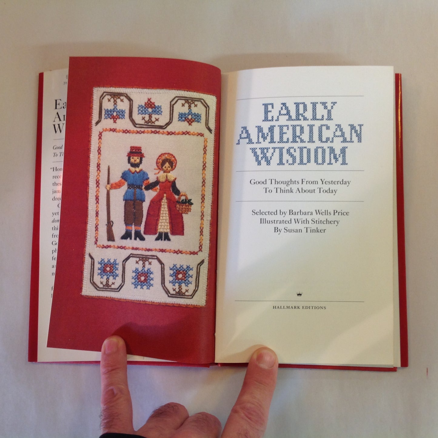 Vintage 1974 Hardcover Gift Book Early American Wisdom: Good Thoughts from Yesterday to Think About Today Hallmark