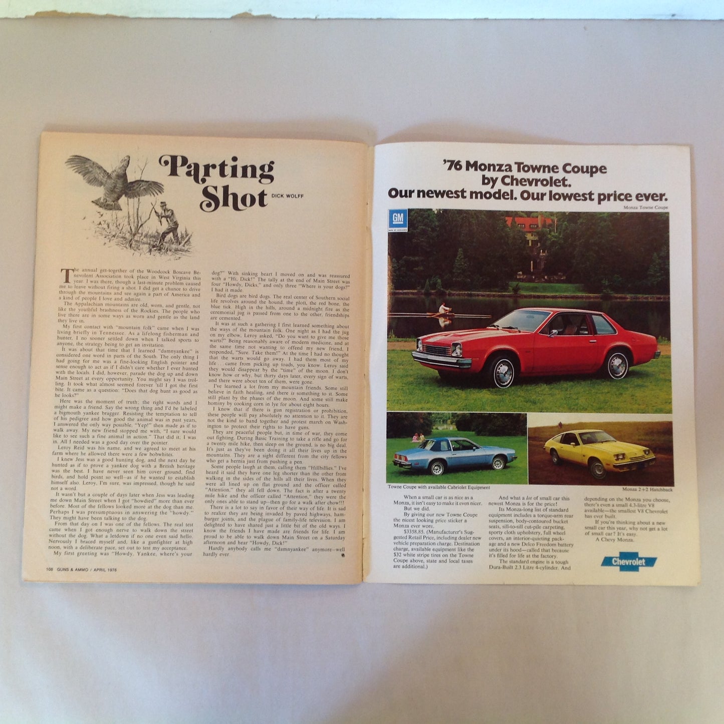 Vintage Apr 1976 Guns & Ammo Magazine What's New For '76 Field Tests
