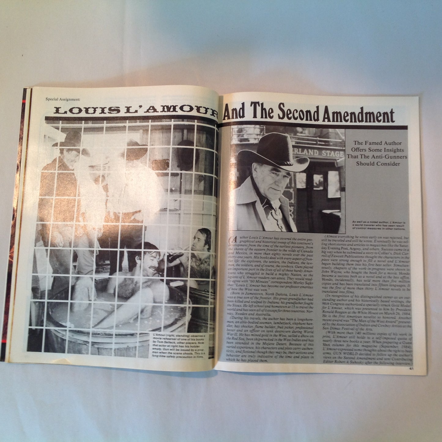Vintage Jun 1985 Gun World Magazine Holmes Firearms 9mm Assault Pistol