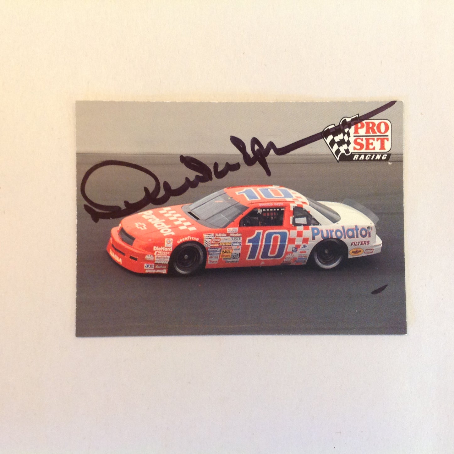 Vtg 1991 Pro Set Racing Signed Card Derrike Cope Car 10 Pura NASCAR Autographed