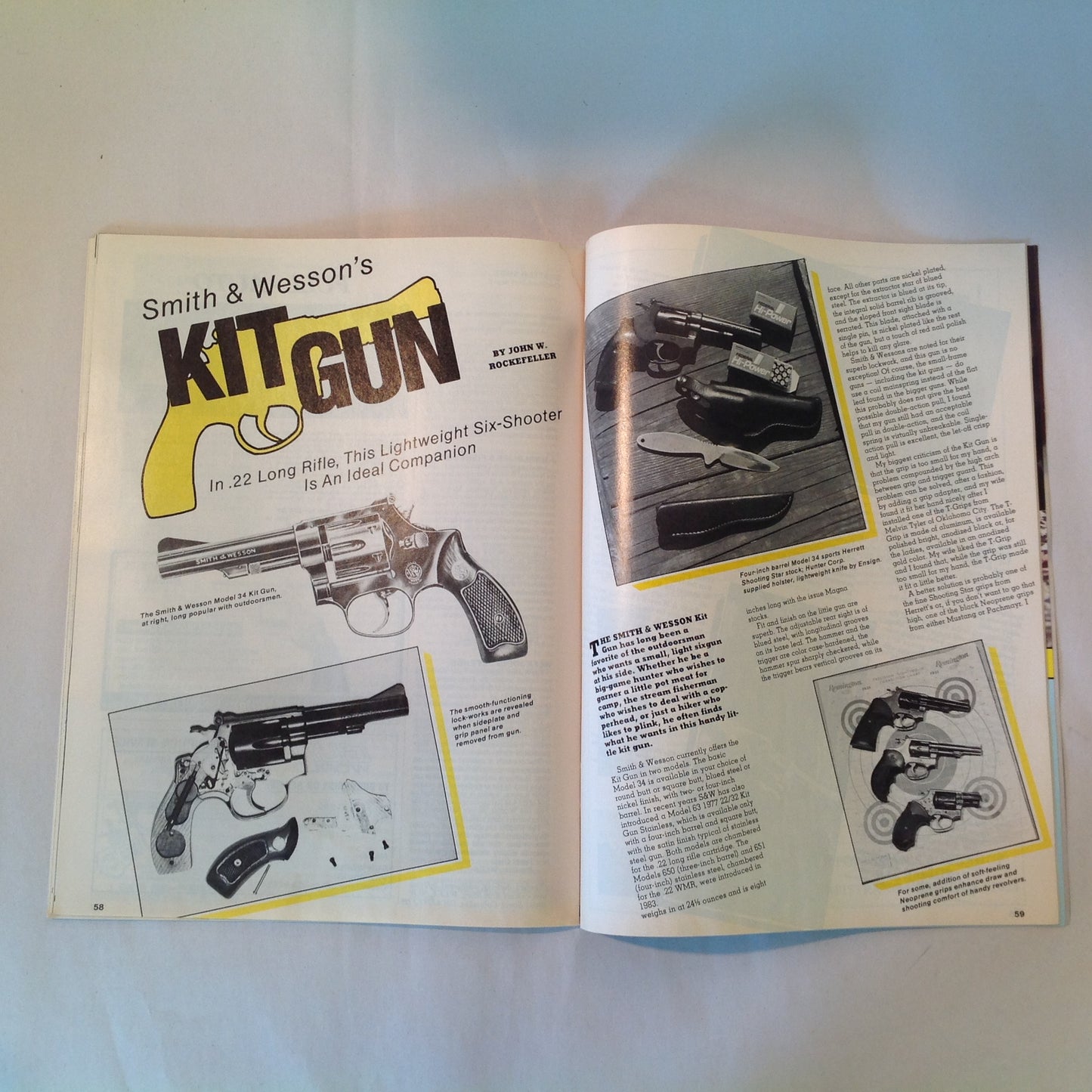 Vintage Jun 1985 Gun World Magazine Holmes Firearms 9mm Assault Pistol