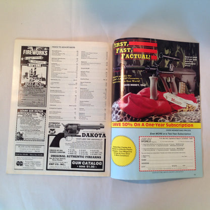 Vintage Jun 1985 Gun World Magazine Holmes Firearms 9mm Assault Pistol
