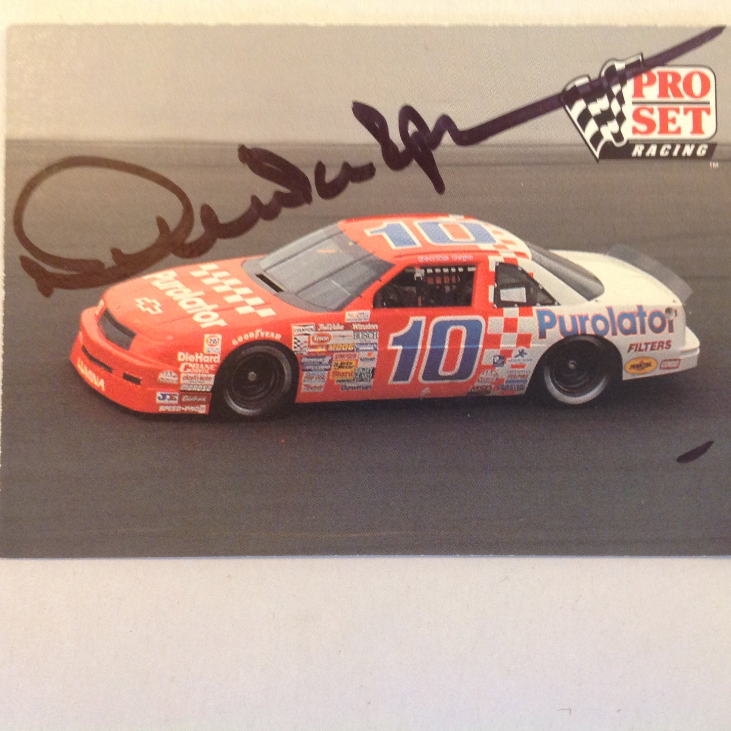 Vtg 1991 Pro Set Racing Signed Card Derrike Cope Car 10 Pura NASCAR Autographed