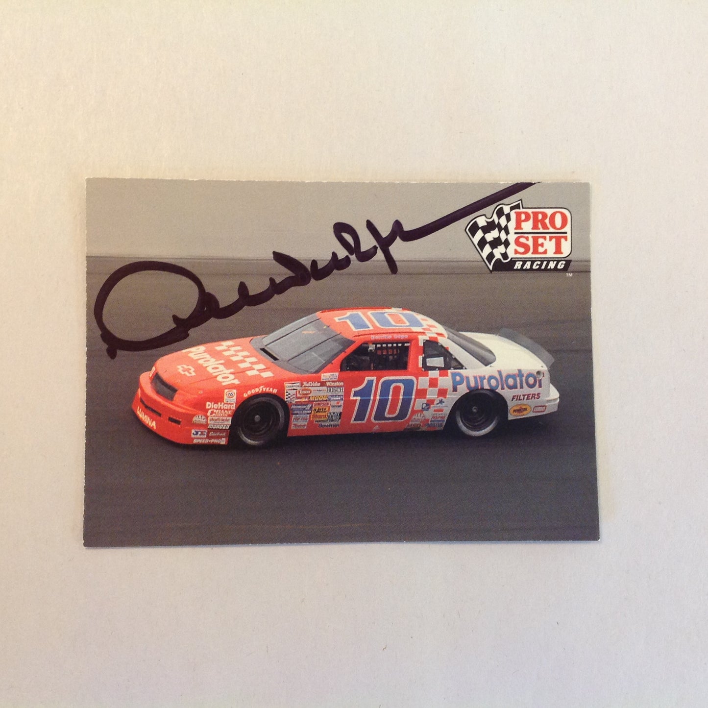 Vtg 1991 Pro Set Racing Signed Card Derrike Cope Car 10 Pura NASCAR Autographed