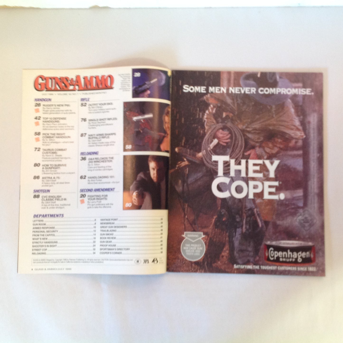 Vintage Jul 1996 Guns & Ammo Magazine Ruger's P95 Polymer Pistol Pick the Right Combat Handgun