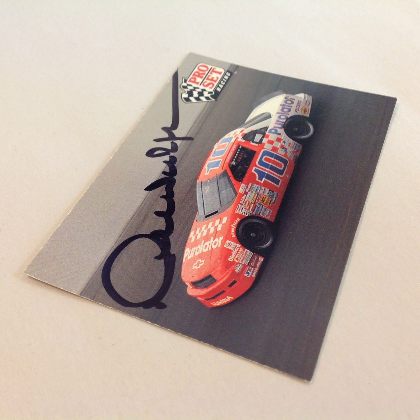 Vtg 1991 Pro Set Racing Signed Card Derrike Cope Car 10 Pura NASCAR Autographed