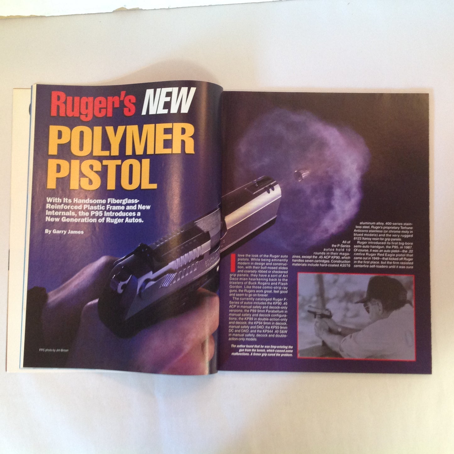 Vintage Jul 1996 Guns & Ammo Magazine Ruger's P95 Polymer Pistol Pick the Right Combat Handgun