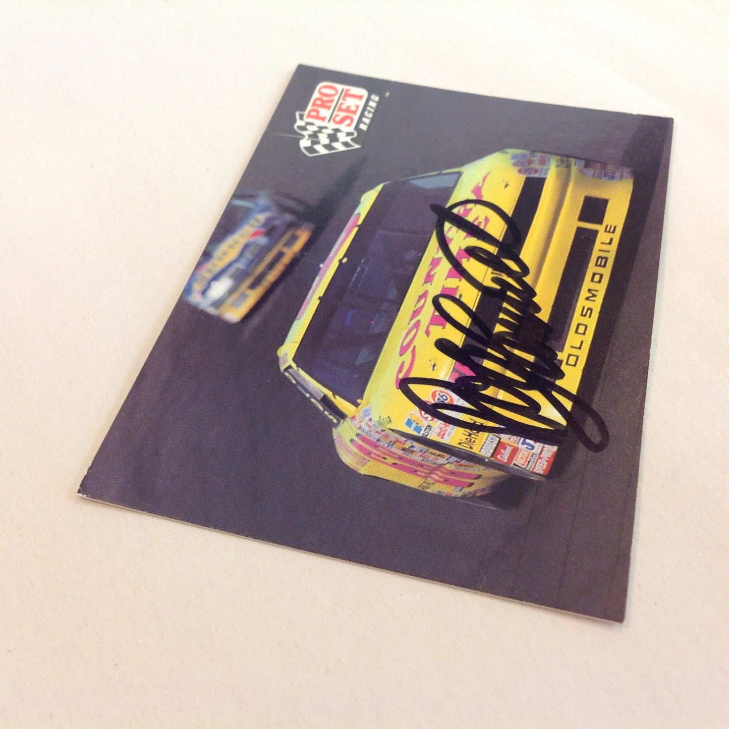 Vtg 1991 Pro Set Racing Signed Card Bobby Hamilton Car 68 CT NASCAR Autographed