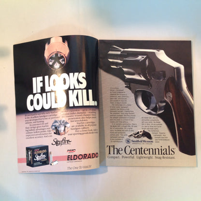 Vintage Jan 1992 Gun World Magazine H&K's SP-89 Ferguson D-Max Franchi Trap Mule Deer in the Sonora Desert