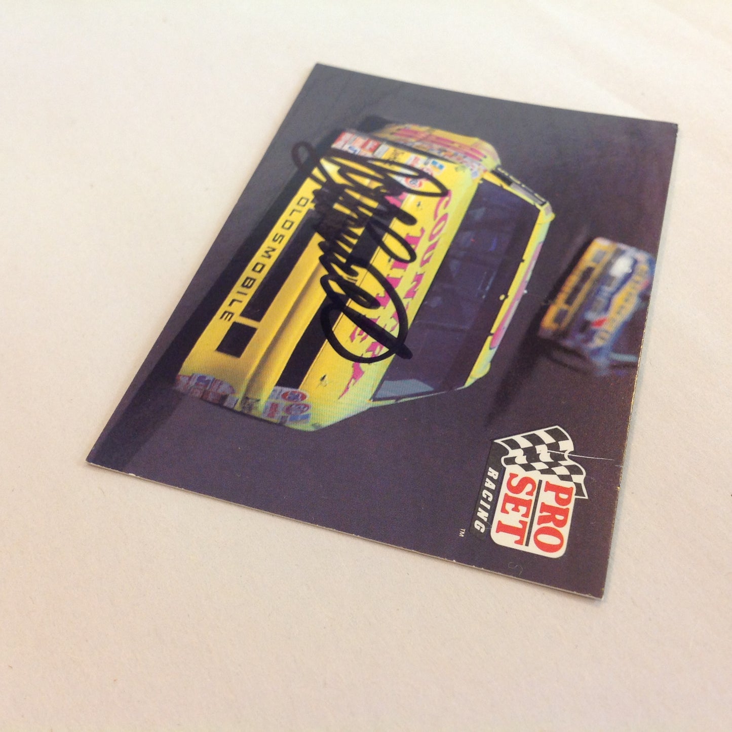 Vtg 1991 Pro Set Racing Signed Card Bobby Hamilton Car 68 CT NASCAR Autographed