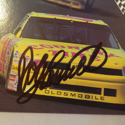 Vtg 1991 Pro Set Racing Signed Card Bobby Hamilton Car 68 CT NASCAR Autographed