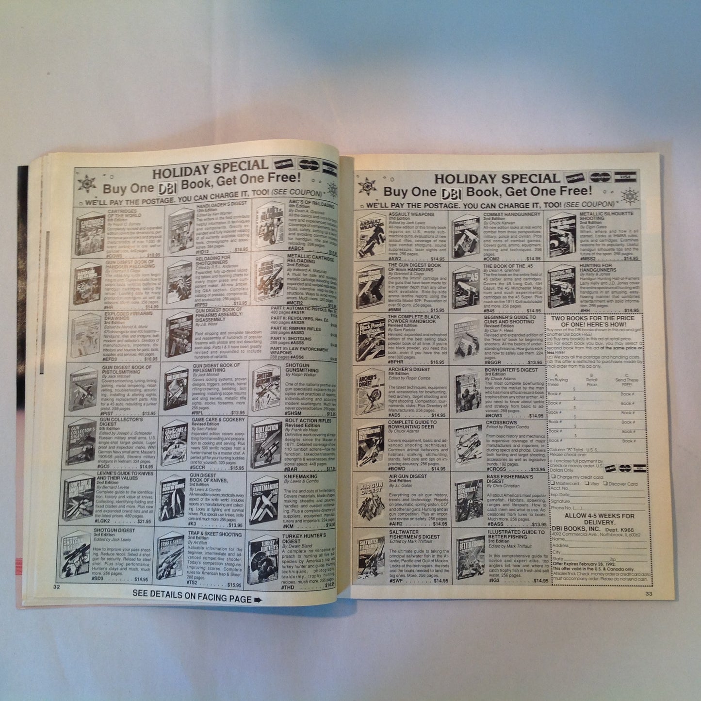 Vintage Jan 1992 Gun World Magazine H&K's SP-89 Ferguson D-Max Franchi Trap Mule Deer in the Sonora Desert