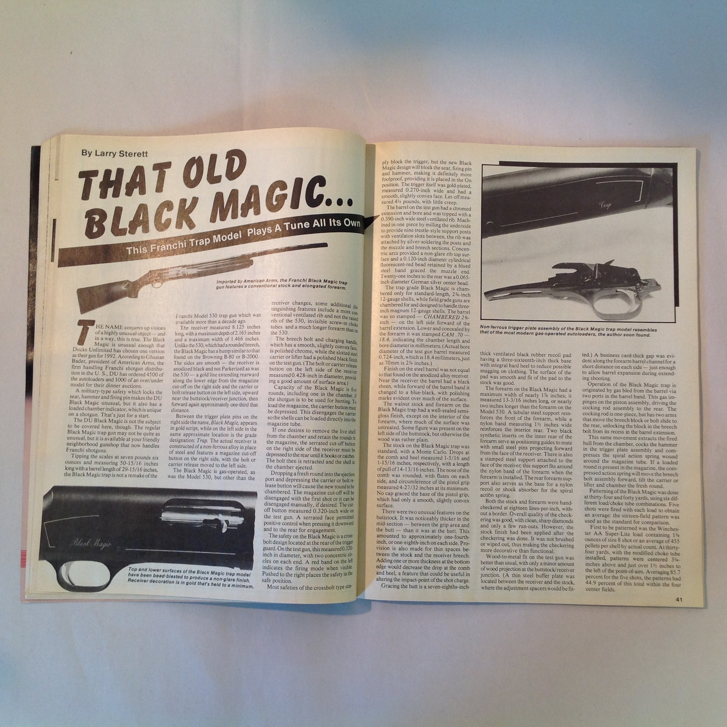 Vintage Jan 1992 Gun World Magazine H&K's SP-89 Ferguson D-Max Franchi Trap Mule Deer in the Sonora Desert