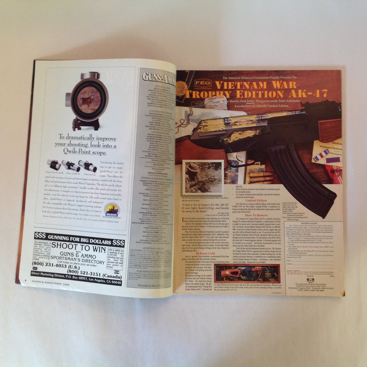 Vintage May 1995 Guns & Ammo Magazine Exclusive First Look Beretta New Combat Pistol Best Buys for '95