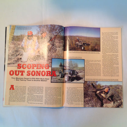 Vintage Jan 1992 Gun World Magazine H&K's SP-89 Ferguson D-Max Franchi Trap Mule Deer in the Sonora Desert