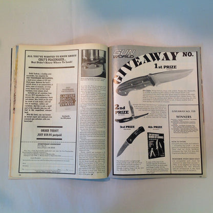 Vintage Jan 1992 Gun World Magazine H&K's SP-89 Ferguson D-Max Franchi Trap Mule Deer in the Sonora Desert