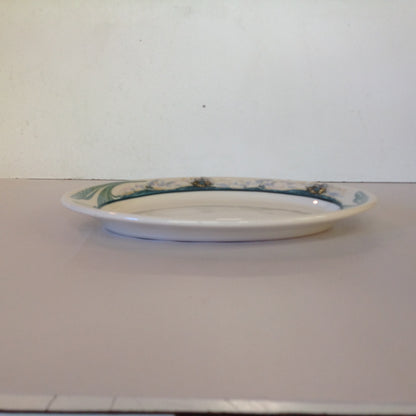 Vintage Detroit Yacht Club Restaurant Ware Sailing Galleon Ship Pattern Platter Oval Dish