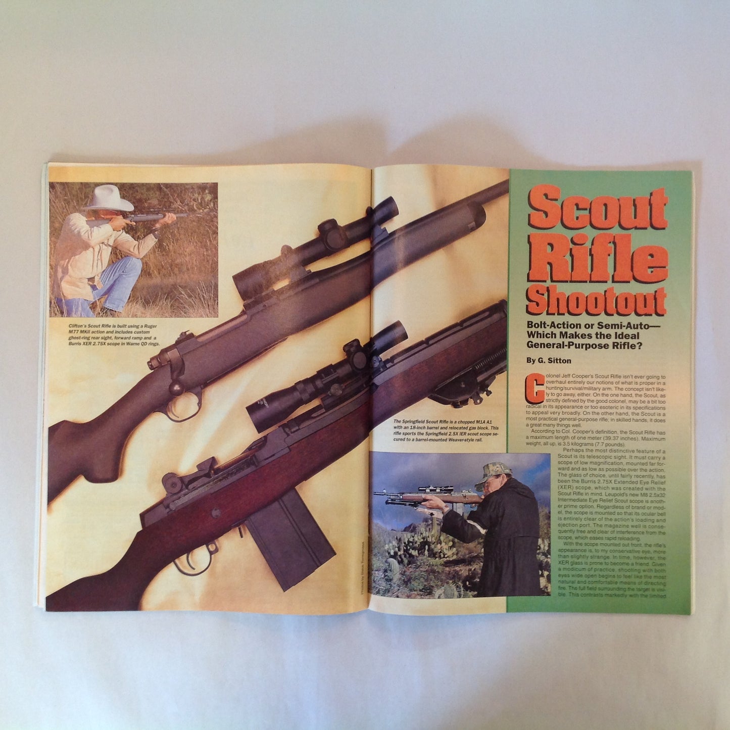 Vintage Apr 1997 Guns & Ammo Magazine Glock Mini Big Bores Steel or Aluminum Premium Bullets