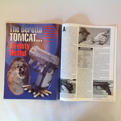 Vintage Apr 1997 Guns & Ammo Magazine Glock Mini Big Bores Steel or Aluminum Premium Bullets