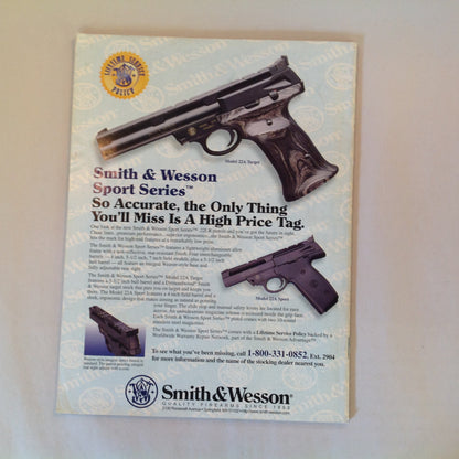 Vintage Apr 1997 Guns & Ammo Magazine Glock Mini Big Bores Steel or Aluminum Premium Bullets
