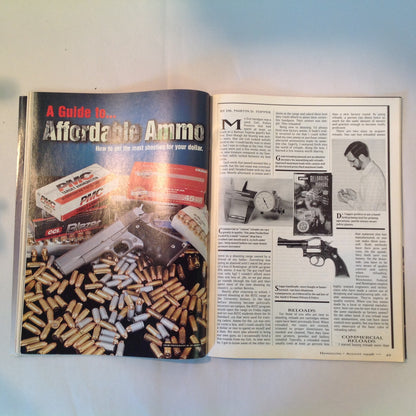 Vintage Aug 1998 Handguns Magazine Affordable Ammo .40 Stealth Combat Customized S&W 66 Stechkin