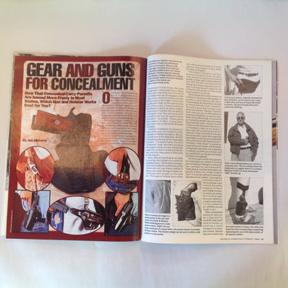 Vintage Oct 1996 Guns & Ammo Magazine Special Handgun Issue First Look 9 x 23 Magnum Combat Pistol & Cartridge