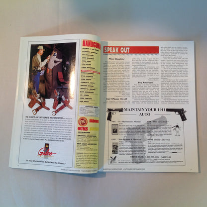 Vintage Nov/Dec 1995 American Handgunner Magazine How To Shoot Really Fast