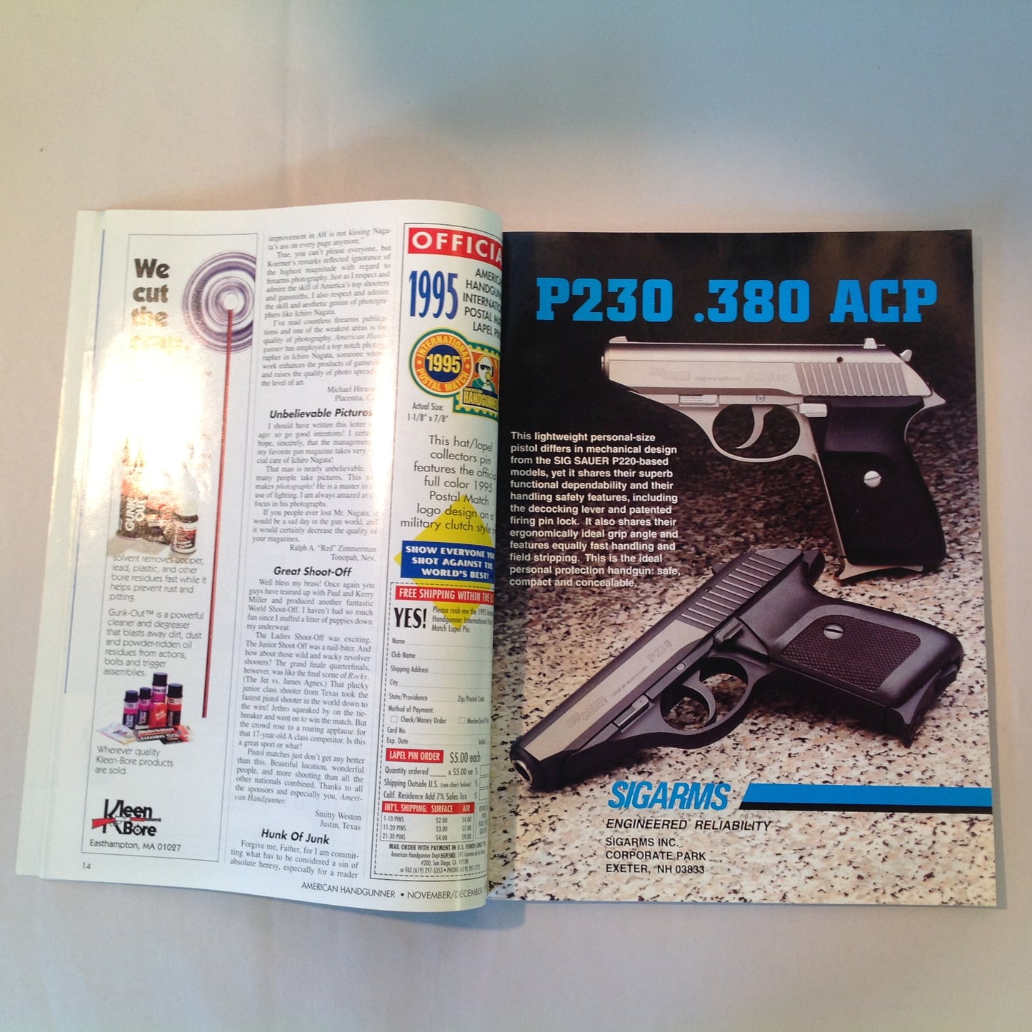 Vintage Nov/Dec 1995 American Handgunner Magazine How To Shoot Really Fast