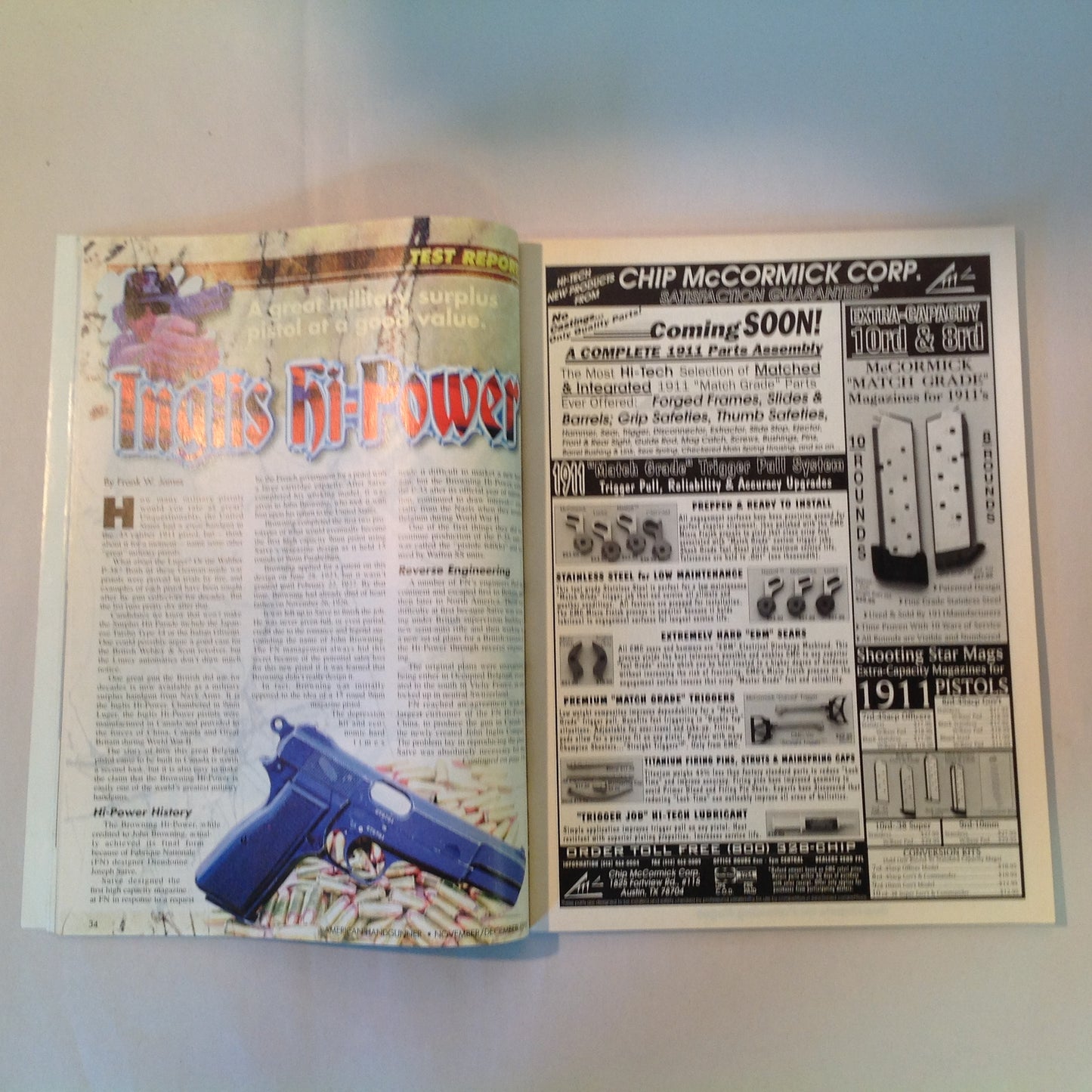 Vintage Nov/Dec 1995 American Handgunner Magazine How To Shoot Really Fast