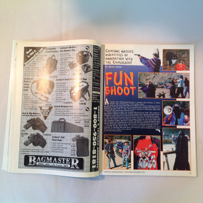 Vintage Nov/Dec 1995 American Handgunner Magazine How To Shoot Really Fast
