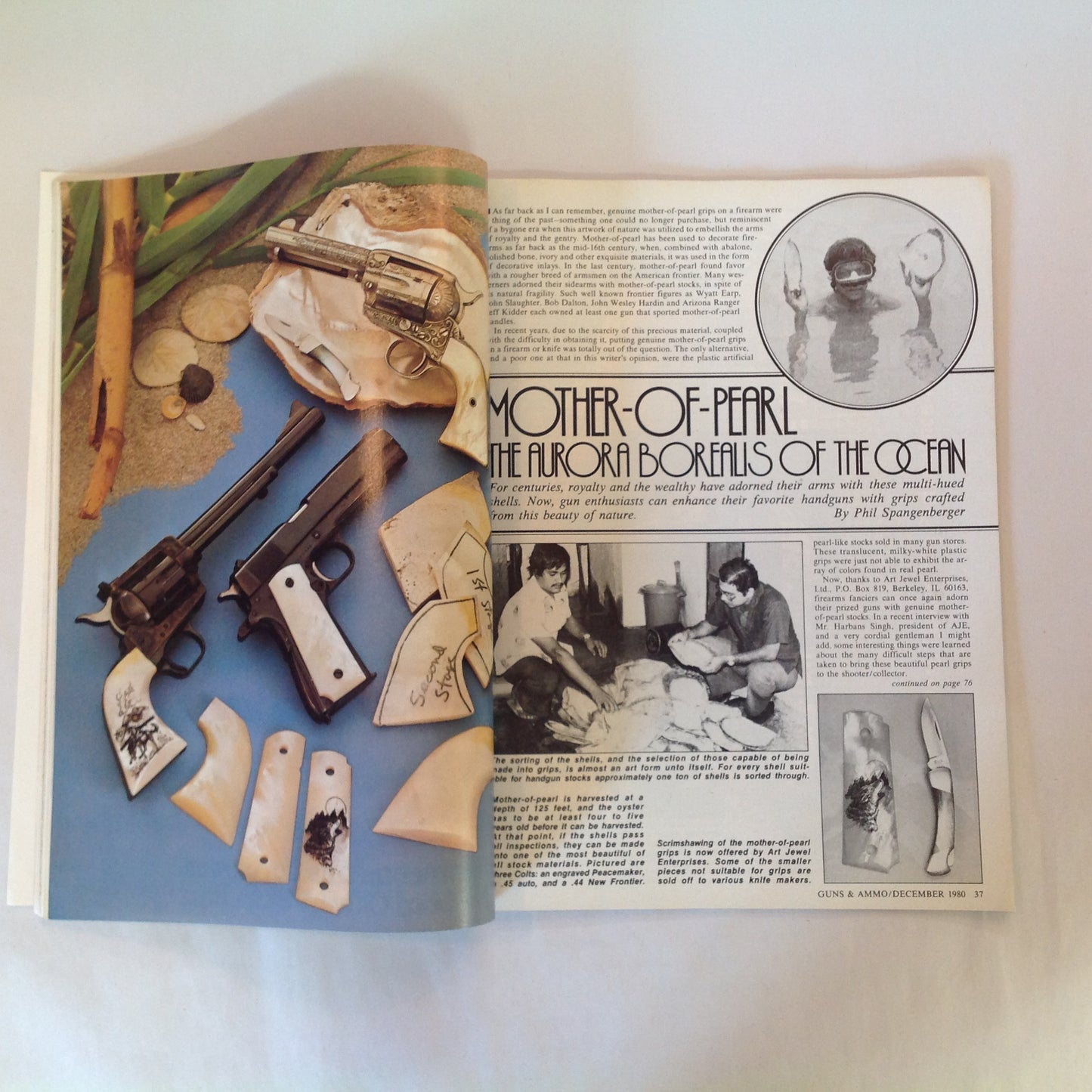 Vintage Dec 1980 Guns & Ammo Magazine All-American Walther PPK/S Magnum Mania XP-100