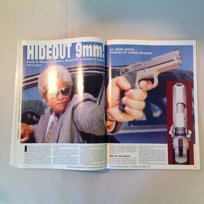 Vintage Nov/Dec 1995 American Handgunner Magazine How To Shoot Really Fast