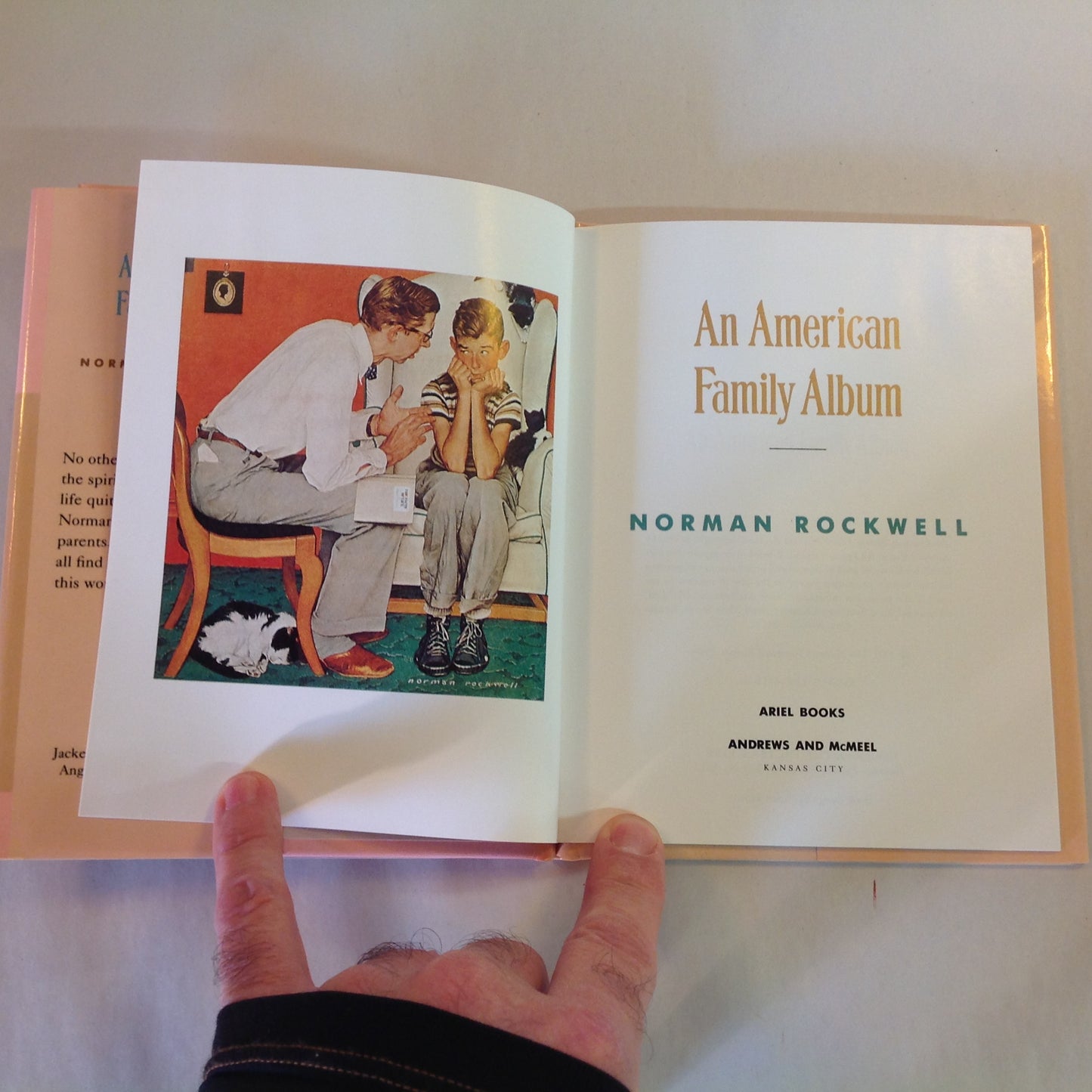 Vintage 1993 Hardcover Gift Book Norman Rockwell: An American Family Album