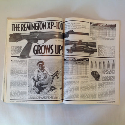 Vintage Dec 1980 Guns & Ammo Magazine All-American Walther PPK/S Magnum Mania XP-100
