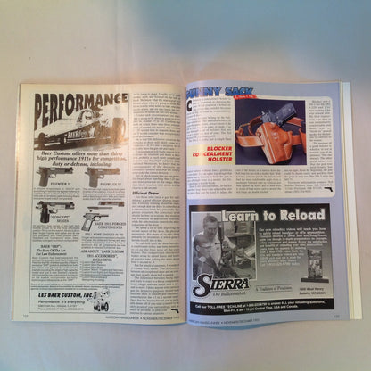 Vintage Nov/Dec 1995 American Handgunner Magazine How To Shoot Really Fast