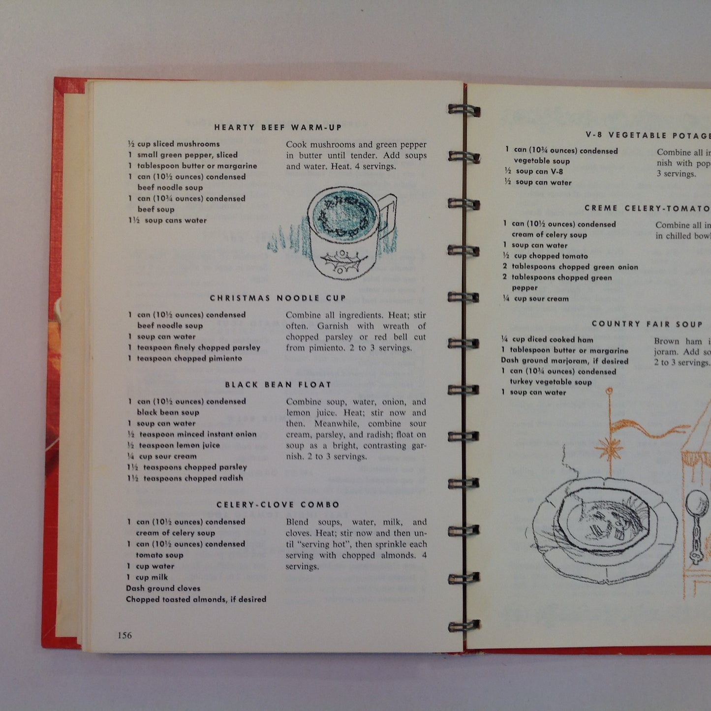 Vintage 1972 Hardcover Cooking With Soup: A Campbell Cookbook 608 Skillet Dishes, Casseroles, Stews, Sauces, Gravies, Dips, Soup Mate and Garnishes