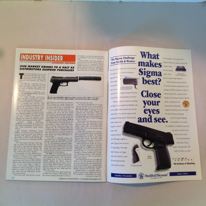 Vintage Nov/Dec 1995 American Handgunner Magazine How To Shoot Really Fast