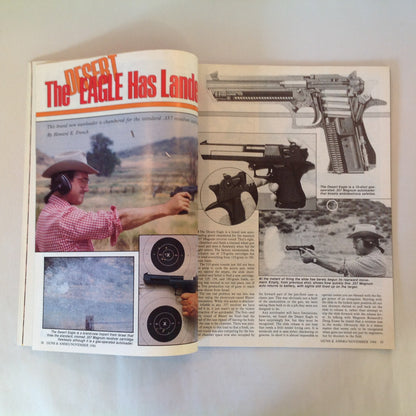 Vintage Nov 1984 Guns & Ammo Magazine The Desert Eagle Has Landed 1984 Olympics Autoloading Deer Rifle Roundup