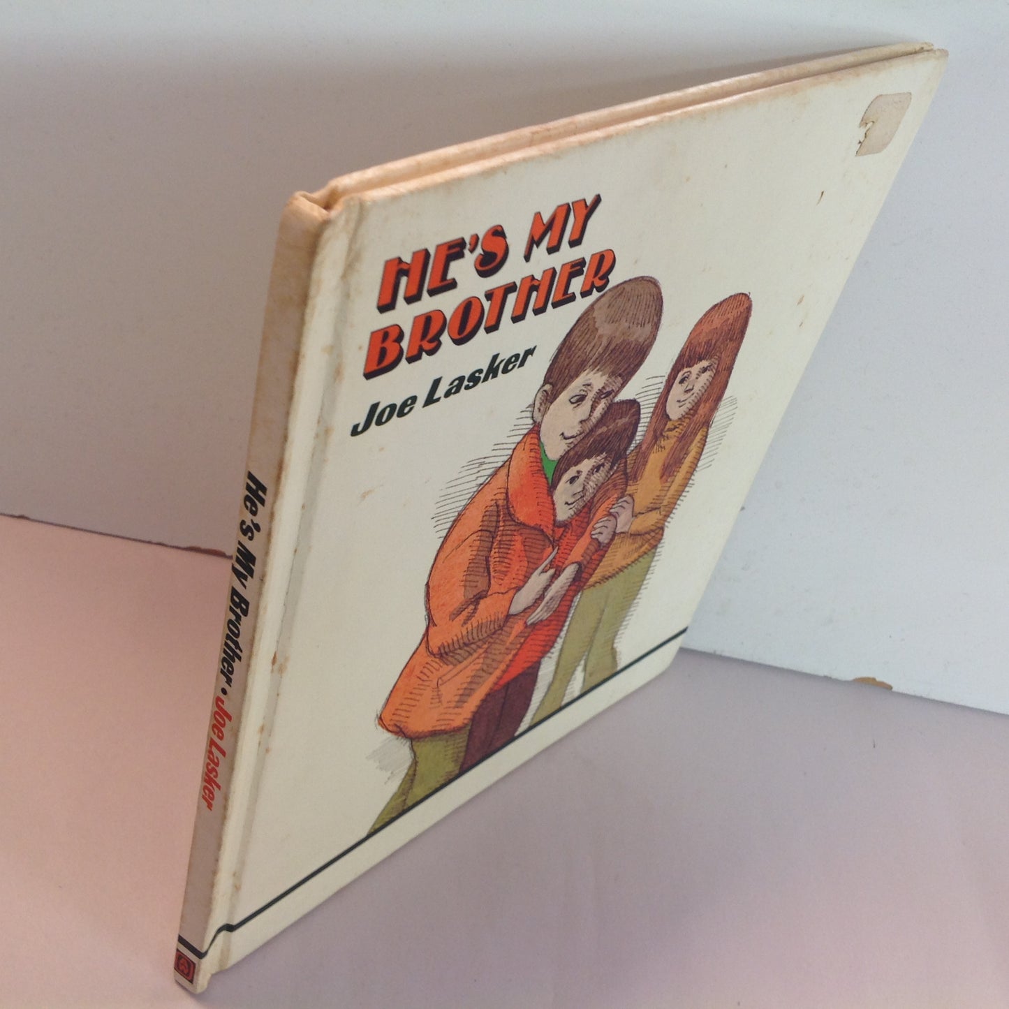 Vintage 1975 Children's Hardcover Picture Book He's My Brother Joe Lasker