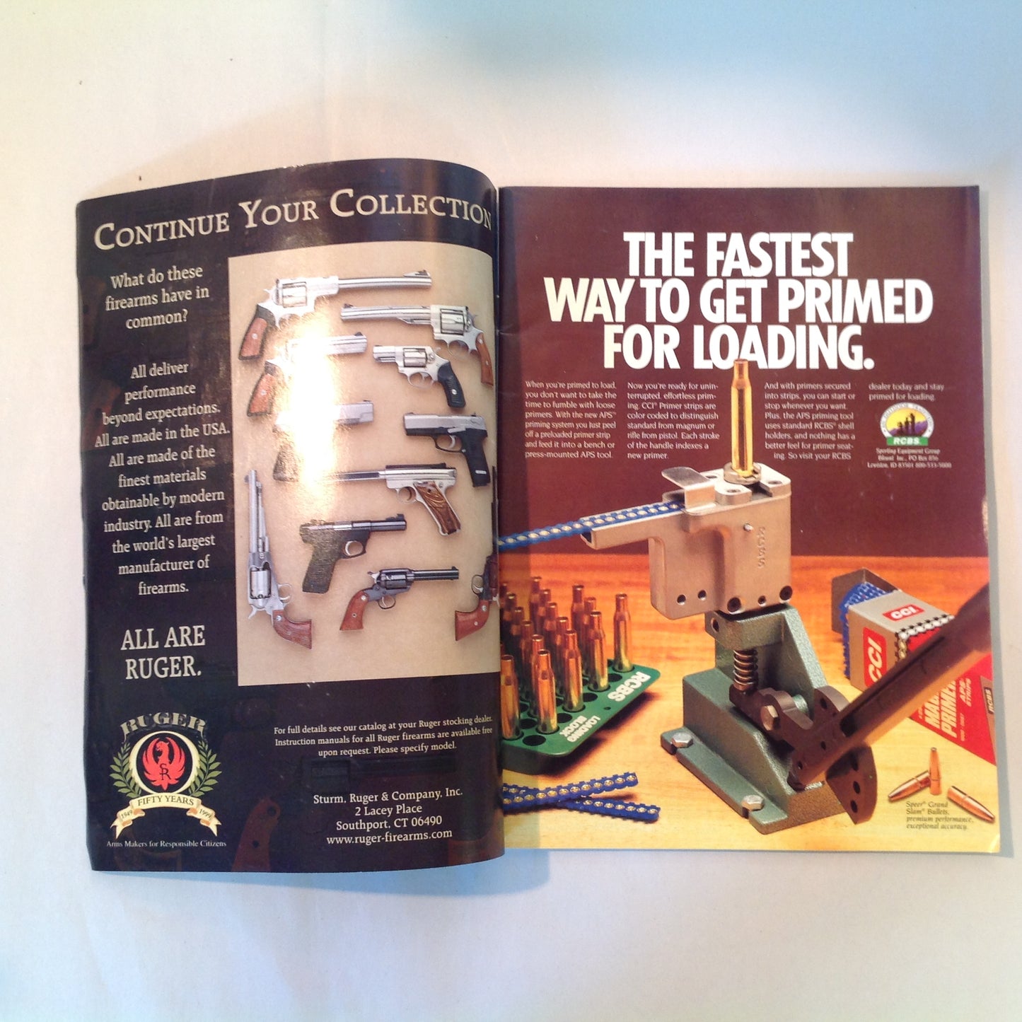 Vintage Jan/Feb 1999 American Handgunner Magazine Colt .45 Commander Top 5 Combat Knives Manstopper Ammo