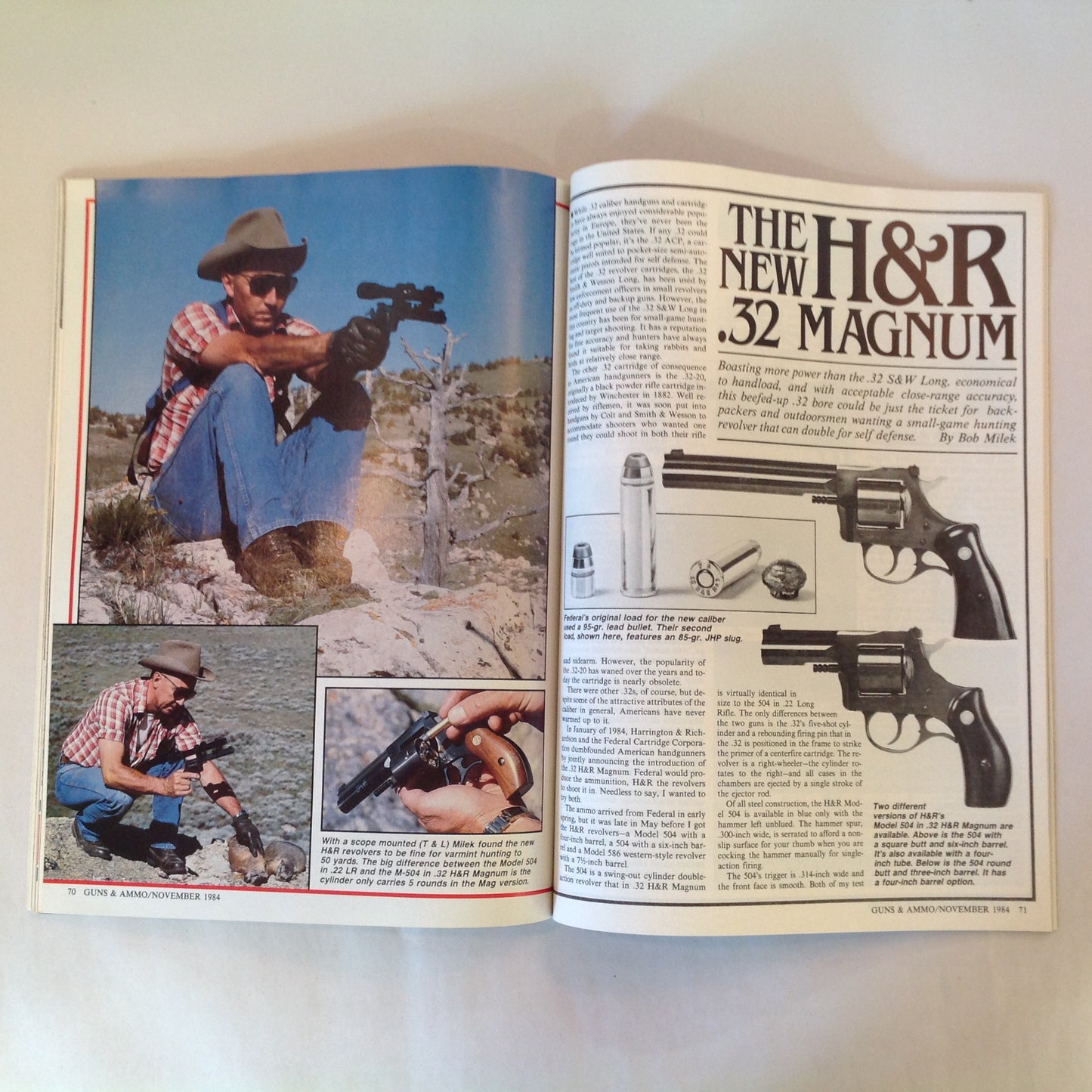Vintage Nov 1984 Guns & Ammo Magazine The Desert Eagle Has Landed 1984 Olympics Autoloading Deer Rifle Roundup