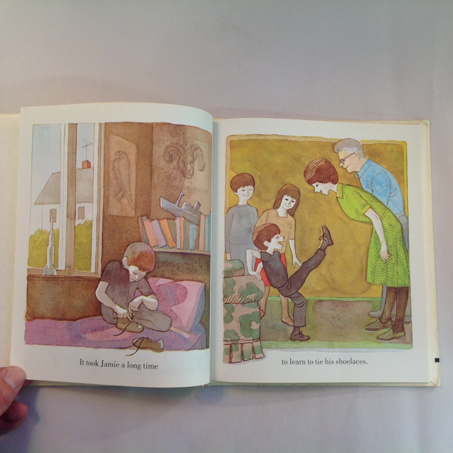 Vintage 1975 Children's Hardcover Picture Book He's My Brother Joe Lasker